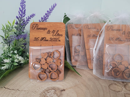 Морски Шах Подарък за Гости – Персонализиран с Имена и Дата